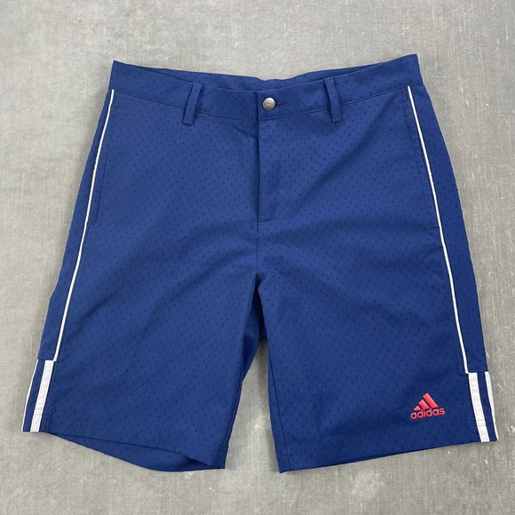 adidas Other - Adidas Men 32 Blue Golf Shorts Performance Textured Stripe